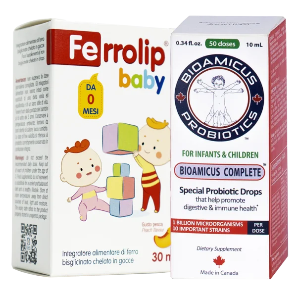 Combo 1 Bioamicus Complete và Ferrolip baby