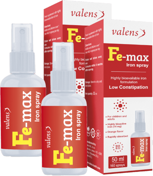 Combo 2 Thực phẩm bảo vệ sức khỏe Fe-max Iron Spray