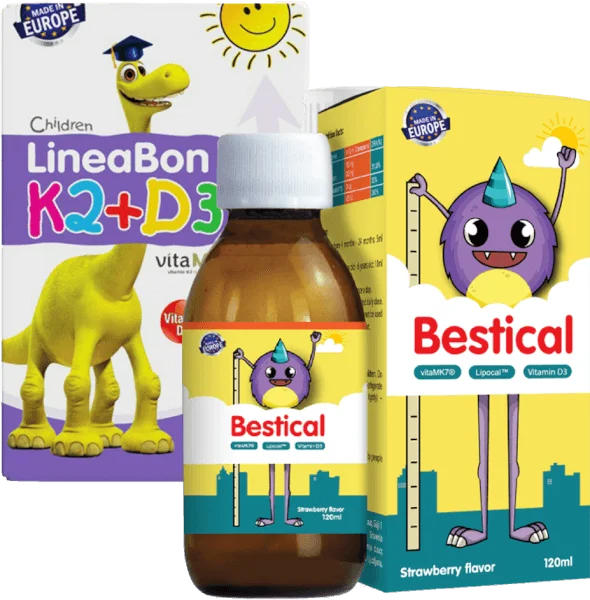 Combo 1 Thực phẩm bảo vệ sức khỏe LineaBon K2   D3 và 1 Thực phẩm bảo vệ sức khoẻ Bestical
