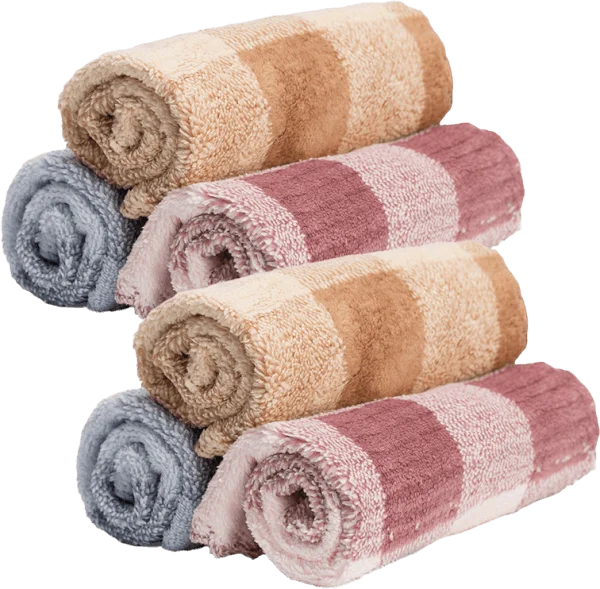 Combo 2 set 3 khăn đa năng Microfiber Poemy (30x30cm, Nhiều màu)