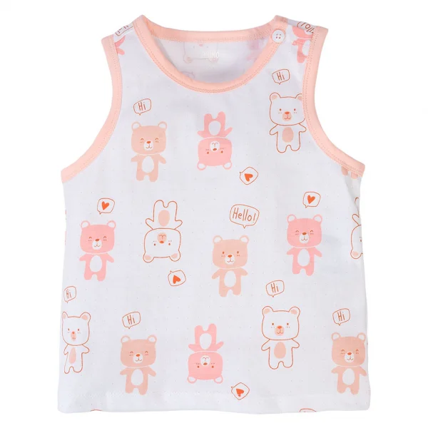 Bộ bé gái ngắn Animo Easy TX0924003 (1-4Y,Hồng cam)