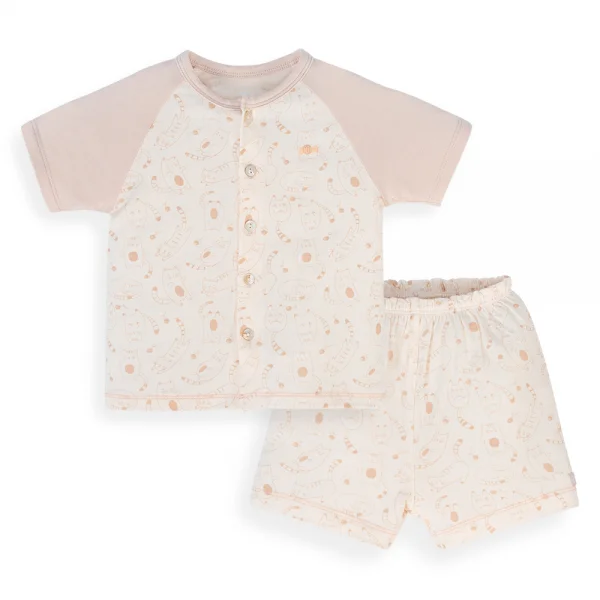 Set 2 Bộ kháng khuẩn Modal ngắn Animo VD0724025 (0-24M,Be)