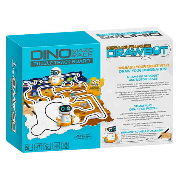 Bộ xếp hình và robot theo dấu kèm bút vẽ đường đi YN535109 C407