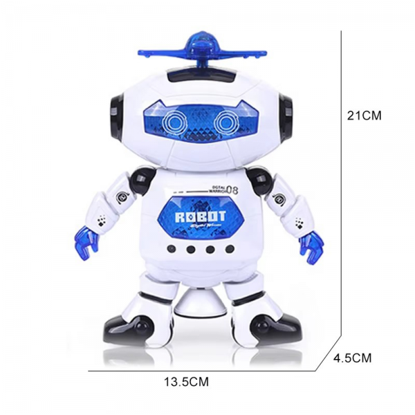 Robot nhảy múa và xoay chong chóng có nhạc đèn YN382700 C407