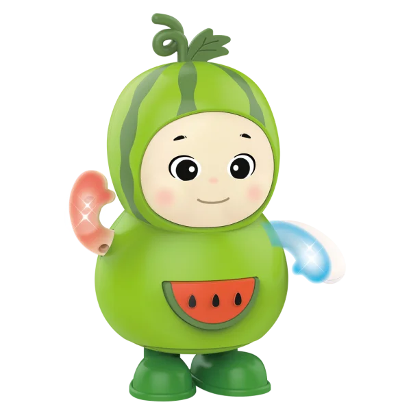 Bé dưa hấu nhảy múa vui nhộn có nhạc đèn YN583049 C407 (Xanh lá)