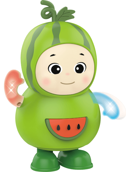 Bé dưa hấu nhảy múa vui nhộn có nhạc đèn YN583049 C407 (Xanh lá)