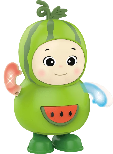 Bé dưa hấu nhảy múa vui nhộn có nhạc đèn YN583049 C407 (Xanh lá)