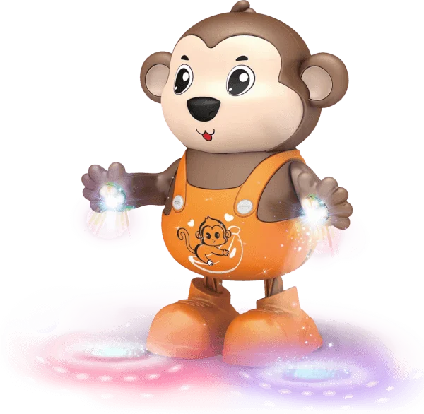 Chú khỉ nhảy múa vui nhộn có nhạc đèn YN579895 C407 (Cam)