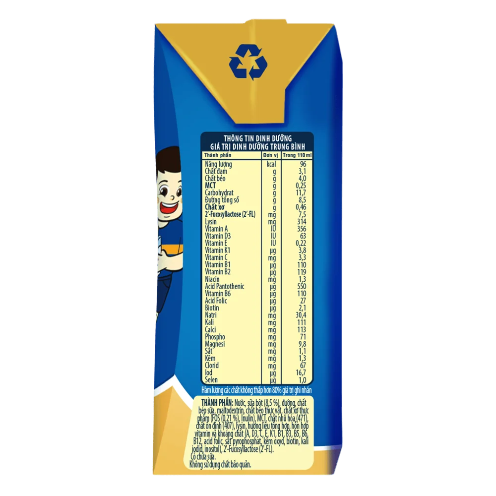 Thùng Sữa GrowPLUS+ Xanh 1+ 110ml (lốc 4 hộp)