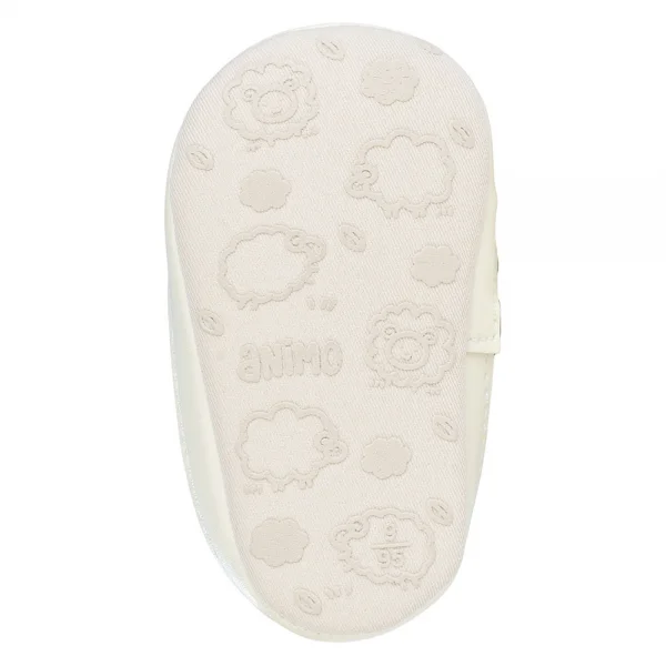 Giày sơ sinh thấp cổ Animo A2408_MN027 (9-11,Xanh-Trắng)