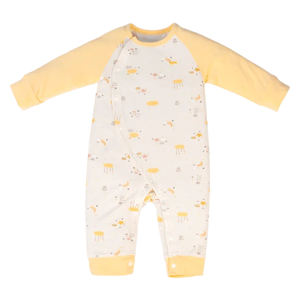 Bodysuit Modal dài Animo VD0724039 (0-12M,Vàng)