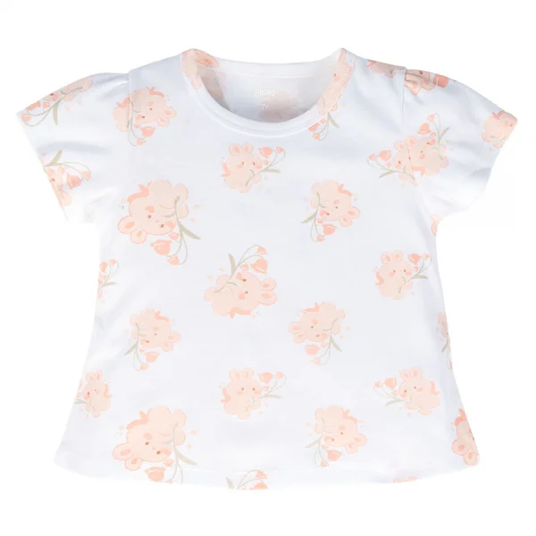 Bộ bé gái ngắn Animo Easy LU0824004 (1-4Y,Hồng cam)