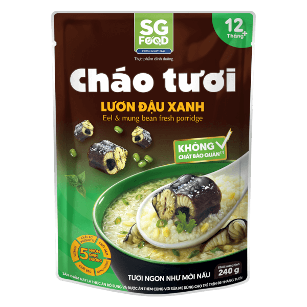 Combo 2 cháo Lươn, Đậu Xanh, SG Food, 270g