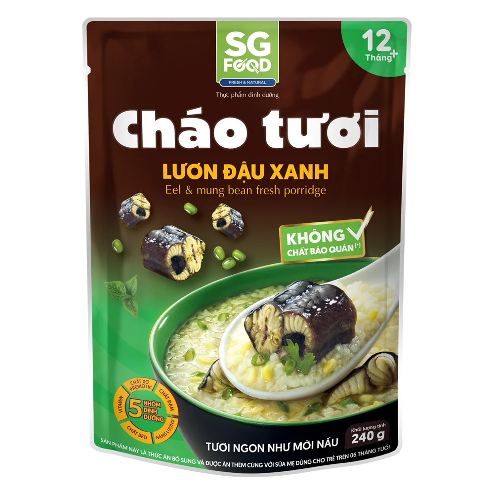 Cháo Lươn, Đậu Xanh, SG Food, 270g (Giao bao bì ngẫu nhiên)