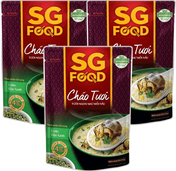 Combo 3 Cháo Lươn, Đậu Xanh, SG Food