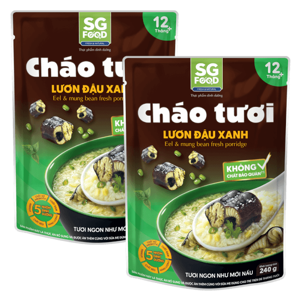 Combo 2 cháo Lươn, Đậu Xanh, SG Food, 270g