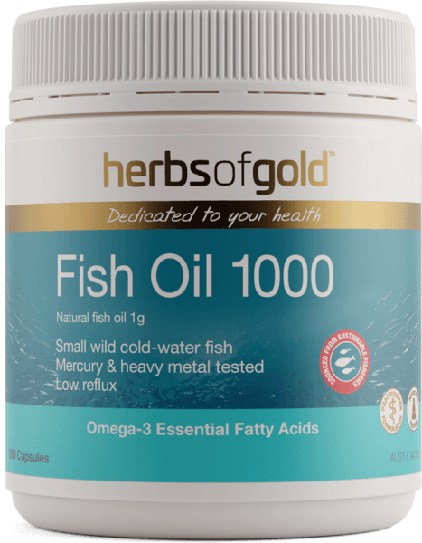 Combo 1 Thực phẩm bảo vệ sức khoẻ Herbs of Gold Fish Oil 1000 và 1 Thực phẩm bảo vệ sức khoẻ Herbs of Gold Evening Primrose Oil 1000