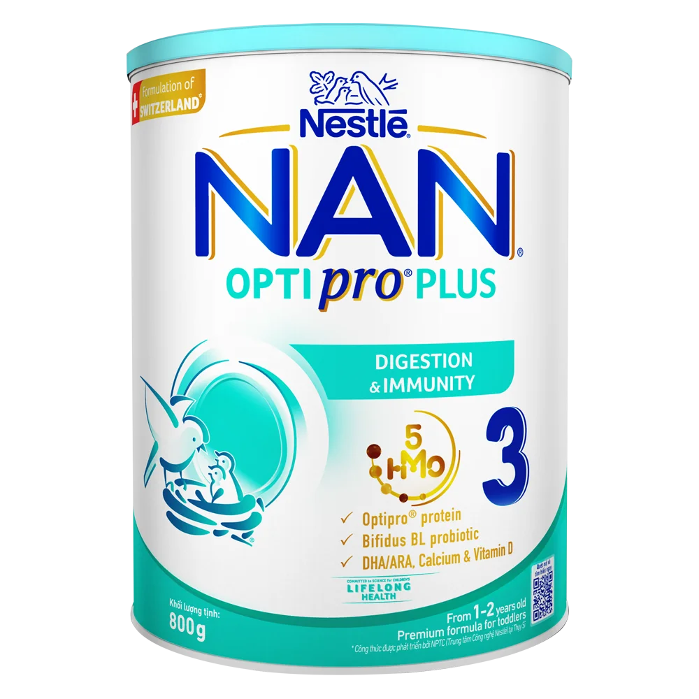 Sữa Nestle Nan Optipro Plus 3 800g (1-2 tuổi) (Giao bao bì ngẫu nhiên)
