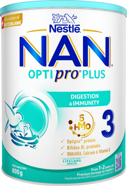 Sữa Nestle Nan Optipro Plus 3 800g (1-2 tuổi) (Giao bao bì ngẫu nhiên)