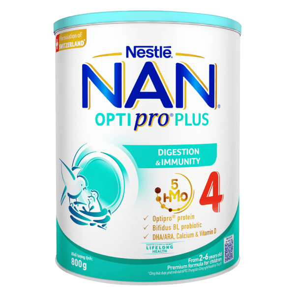 Combo 4 Sữa Nestle Nan Optipro Plus 4 800g (2-6 tuổi)