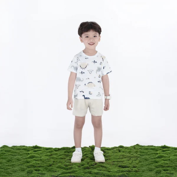 Bộ bé trai ngắn Animo Easy HN0724061 (1-4Y,Trắng)