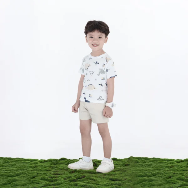 Bộ bé trai ngắn Animo Easy HN0724061 (1-4Y,Trắng)