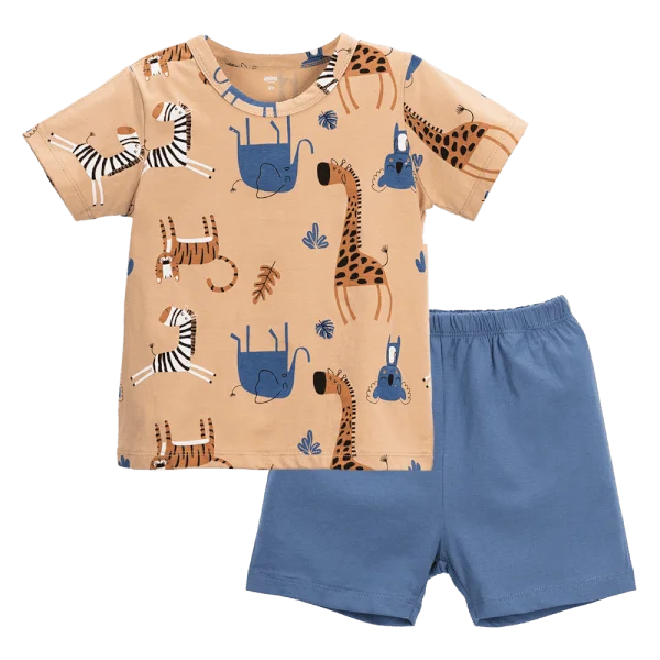 Bộ bé trai ngắn Animo Easy HN0724051 (1-4Y,Kem)