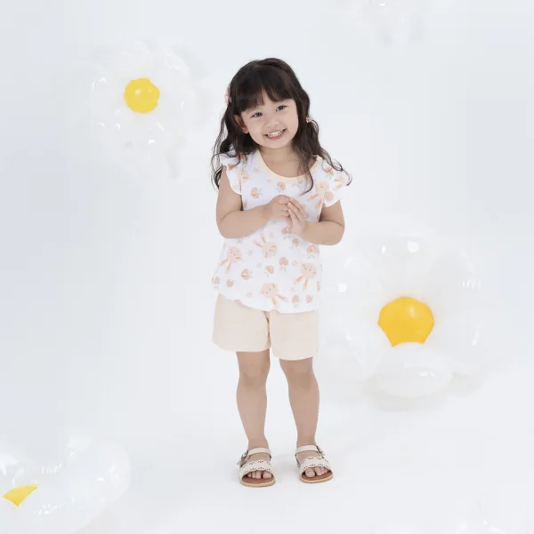 Bộ bé gái ngắn Animo Easy TX0924001 (1-4Y,Be)