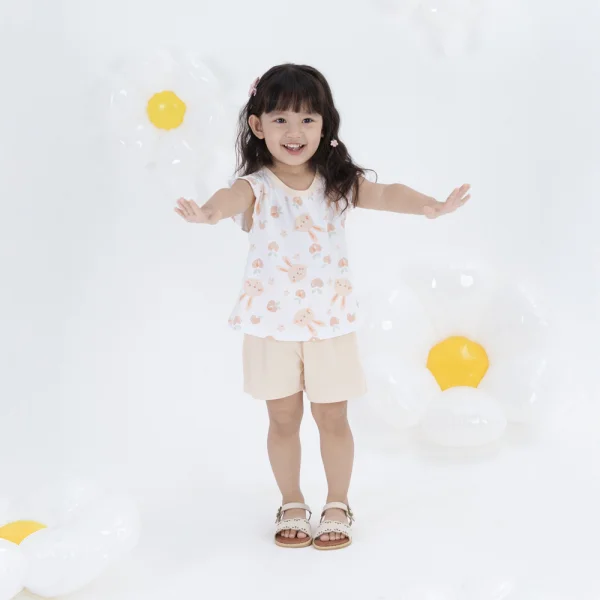 Bộ bé gái ngắn Animo Easy TX0924001 (1-4Y,Be)