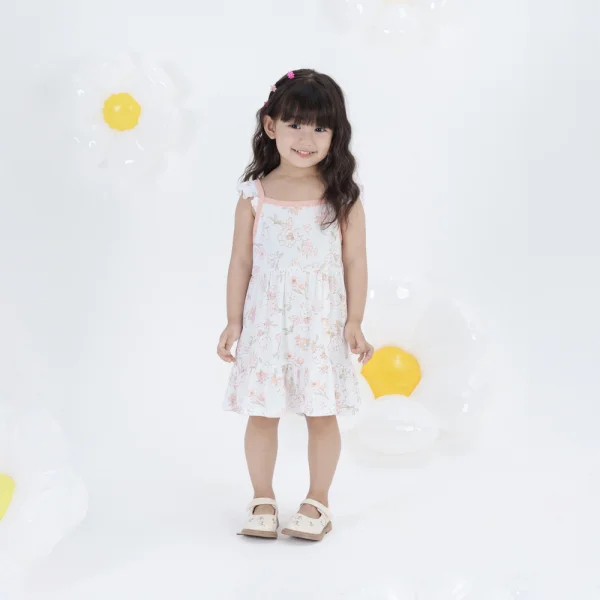 Đầm bé gái Animo Easy LU0924072 (1-4Y,Trắng)