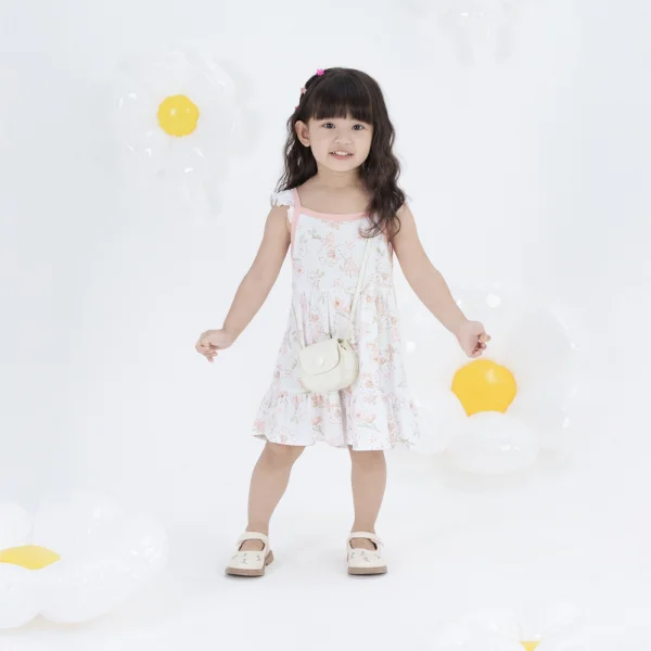 Đầm bé gái Animo Easy LU0924072 (1-4Y,Trắng)