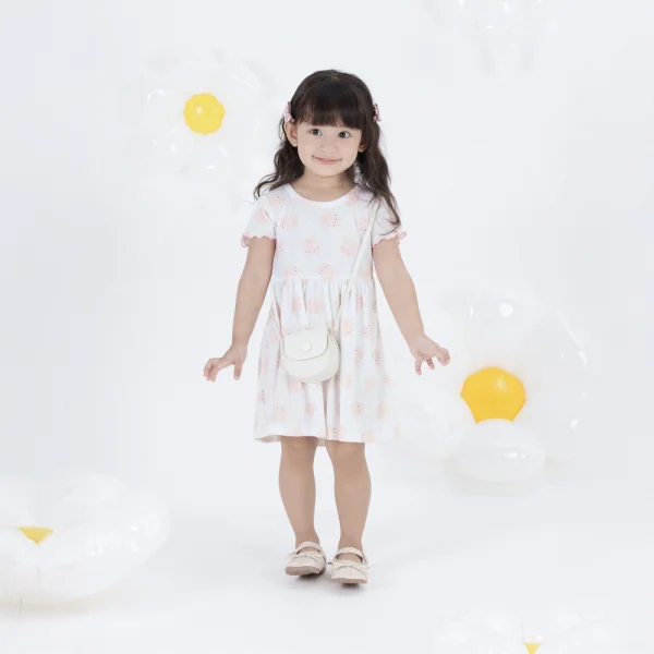 Đầm bé gái Animo Easy LU0924070 (1-4Y,Trắng)