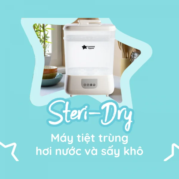 Máy tiệt trùng hơi nước và sấy khô Tommee Tippee Steri-Dry (New)