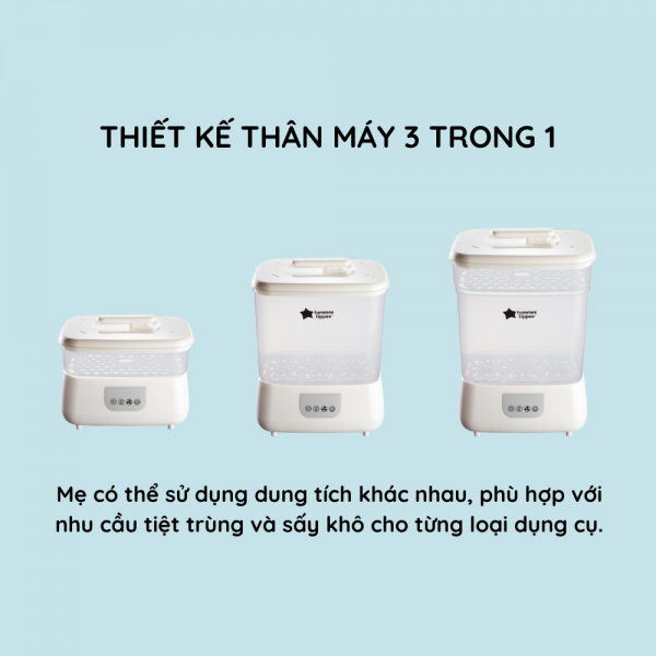 Máy tiệt trùng hơi nước và sấy khô Tommee Tippee Steri-Dry (New)