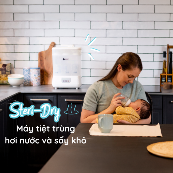 Máy tiệt trùng hơi nước và sấy khô Tommee Tippee Steri-Dry (New)