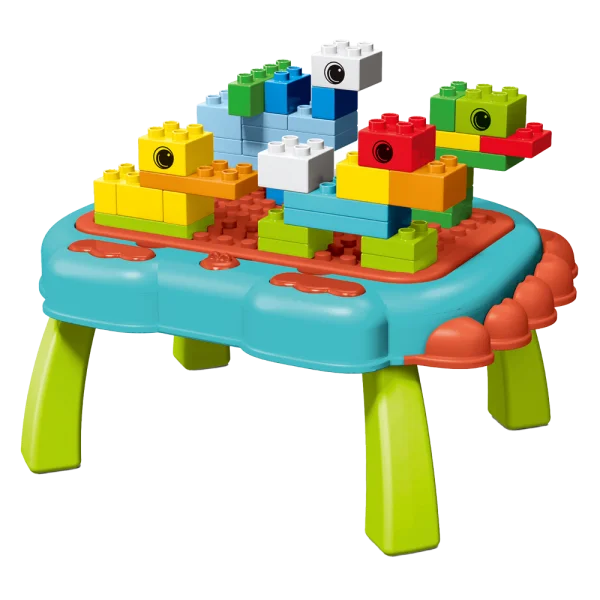 Bộ bàn xếp hình lego kèm bảng vẽ 2in1 50pcs RFD598694 C407 (Xanh dương)