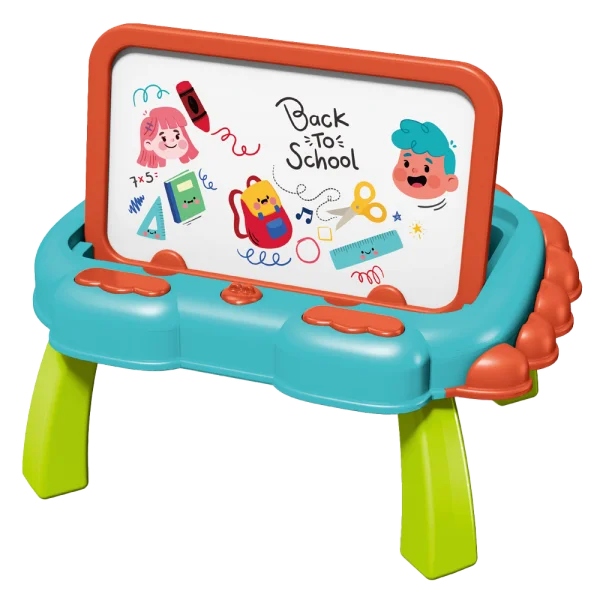 Bộ bàn xếp hình lego kèm bảng vẽ 2in1 50pcs RFD598694 C407 (Xanh dương)