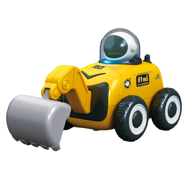 Xe điều khiển xe múc không gian có người lái có âm thanh và đèn HW24008295 C407 (Vàng)