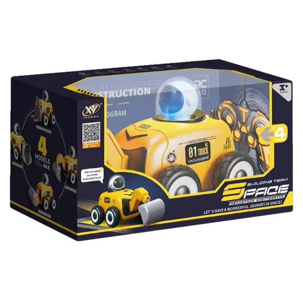 Xe điều khiển xe múc không gian có người lái có âm thanh và đèn HW24008295 C407 (Vàng)