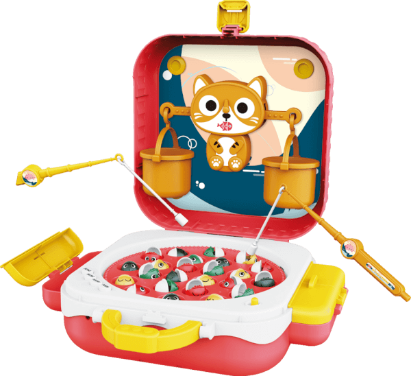 Hộp đựng câu cá 2in1 giáo dục phát nhạc, kể chuyện và bàn cân CY496396 C407 (Đỏ)