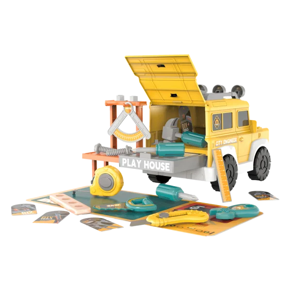 Xe mô hình nhập vai công cụ cao cấp CY596904 C407 (Vàng)