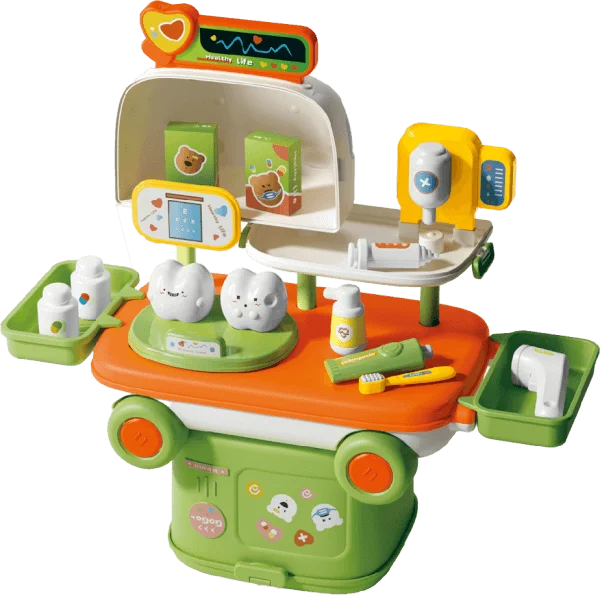 Bộ xe cao cấp nhập vai bác sĩ 2in1 CY601562 C407 (Xanh lá)