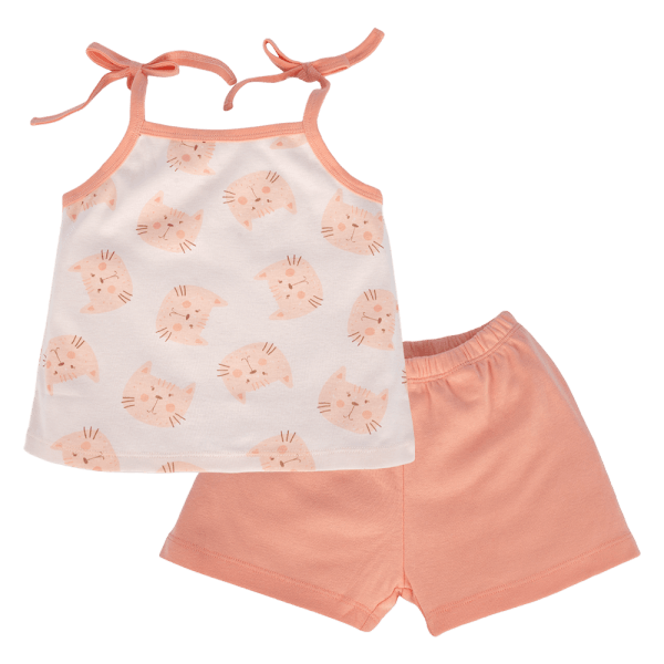 Bộ bé gái Animo Easy LU0924074 (1-4Y,Cam sữa)