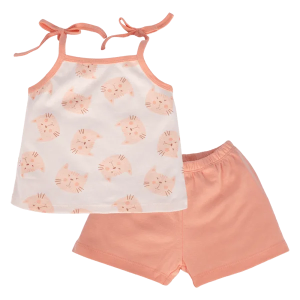 Bộ bé gái Animo Easy LU0924074 (1-4Y,Cam sữa)