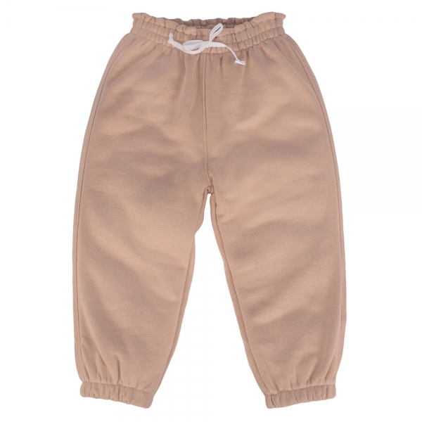 Quần jogger bé gái dài Animo TQ1024053 (1-6Y,Cà phê)