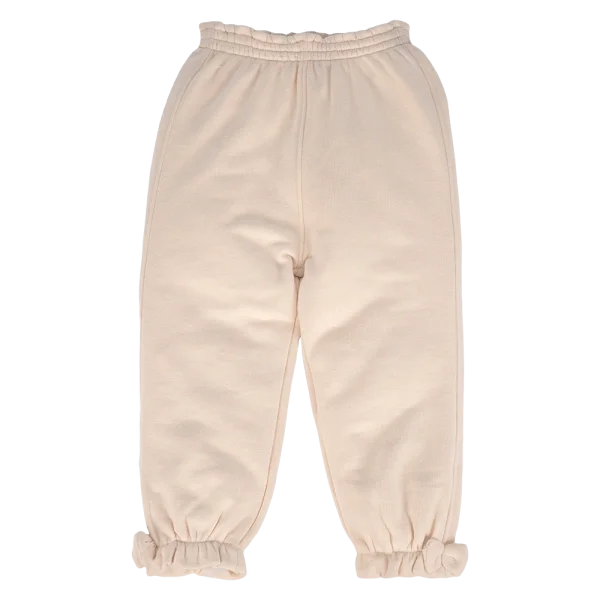 Quần jogger bé gái dài Animo TQ1024051 (1-6Y,Kem)