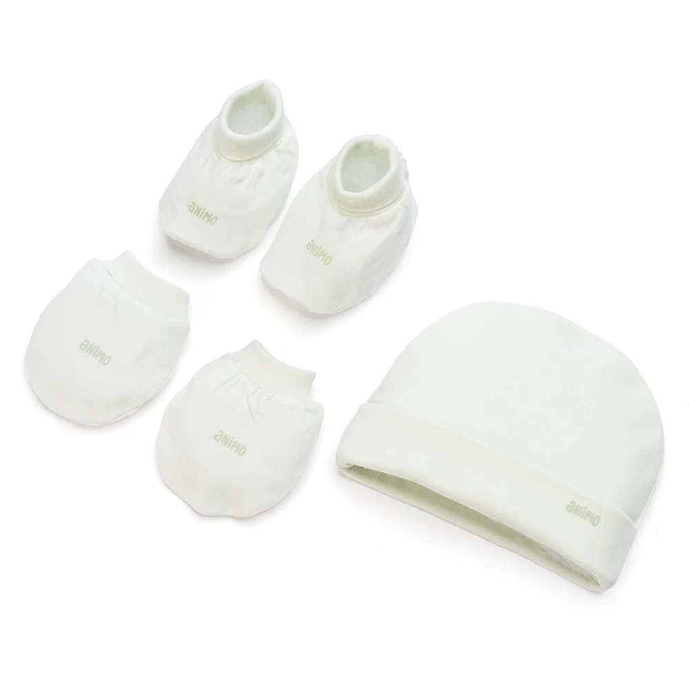 Set 3 nón bao tay chân Animo HN0924086 (NB,Nhiều màu,Giao ngẫu nhiên)