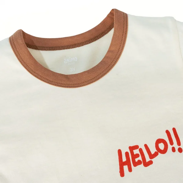 Bộ bé trai ngắn Animo Easy HN1124087 (1-4Y,Nâu nhạt)