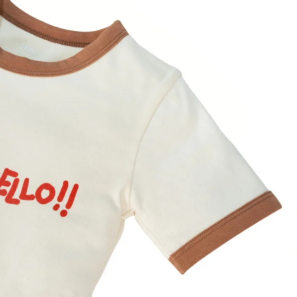 Bộ bé trai ngắn Animo Easy HN1124087 (1-4Y,Nâu nhạt)