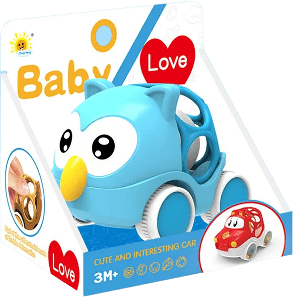 Đồ chơi xe hình cú kèm xúc xắc LH16880843 C407 (Xanh dương)